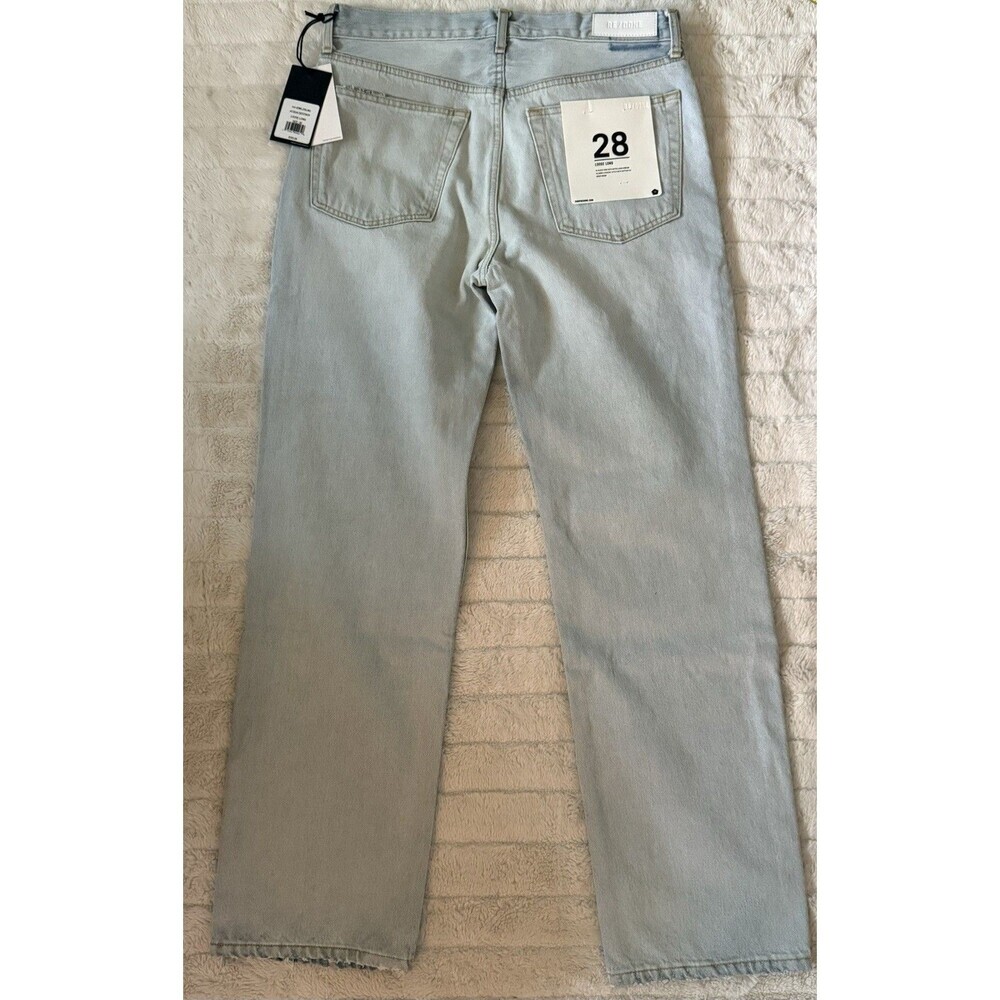 RE/DONE Loose Acqua Destroy Straight Leg Jeans Size 28 – Retail $325 NWT - Picture 5 of 10